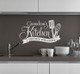 Grandma's Kitchen Tasters Welcome Vinyl Wall Decals Kitchen Decor Stickers-Light Gray