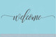 Welcome Hand Script Vinyl Letters Art Wall Stickers Decals Summer Porch Wall Words