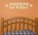 Cowboy Western Vinyl Lettering Art Boy Bedroom Wall Decals Quotes-Beige