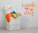 Wash and Dry Laundry Wall Decals Vinyl Letters Stickers Home Decor-Coral
