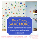 When you Add 4 Splatters to your cart, you get a discount at checkout!