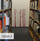 Birch Trees Branches and Birds Modern Wall Art Decal Stickers-Burgundy