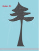 Pine Tree Wall Stickers Bedroom Art Vinyl Decals Large Wall Stickers