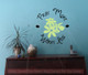 Pray More Worry Less with Flowers Wall Art Vinyl Letters Decals Decor-Black, Key Lime