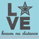 Love Knows No Distance Army Wall Art Quote Vinyl Letters for Home Decor