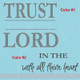 Trust the Lord Wall Decals Saying Vinyl Letters Religious Home Decor-2 Color Package