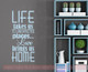 Love Brings Us Home Family Wall Decals Vinyl Lettering Art Wall DÃ©cor Quotes-Po0wder Blue