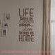 Love Brings Us Home Family Wall Decals Vinyl Lettering Art Wall DÃ©cor Quotes-Chocolate Brown