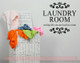 Laundry Sorting Life One Load Laundry Room Wall Stickers Vinyl Decals-Black