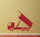 Unloading Dump Truck Vinyl Decals Boys Room Wall Art Sticker Decor