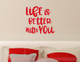 Life Is Better With You Bedroom Wall DÃ©cor Decals Vinyl Stickers-Cherry Red