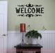 Welcome Home Vinyl Lettering Decals Wall Sticker Art Best Modern Decor-Black