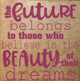 Future Belongs To Those Who Believe Grad Decals Inspired Wall Stickers-Berry