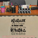 Future Belongs To Those Who Believe Grad Decals Inspired Wall Stickers-Black