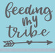 Feeding My Tribe Instant Pot Mom Decal Vinyl Sticker Letters for Kitchen