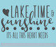 Lake Time Sunshine Girl Bedroom Decor Quote Vinyl Lettering Wall Decals