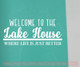 Lake House Vinyl Lettering Decals Wall Sticker Quotes Beach Home Decor-White