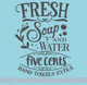 Soap Water 5 Cents Vinyl Letters Decals Wall Stickers for Home Decor
