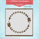 Option 3 -Laurel Wreath Stencil Vinyl Art Stickers DIY Home Decor Wall Decals