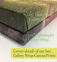 Gallery Wrap 1.5" Canvas Photo Prints Heavy Duty vs Lightweight Corner Style