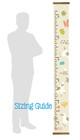 Canvas Print Wall Art Height Ruler Llama Growth Chart with Wood Edging sizing