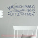 Sewing Room Wall Stickers Sew Little Time Seamstress Vinyl Art Decals Deep Blue