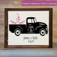 Personalized Vinyl Decals Loads Of Love Vintage Pickup Wedding Home Decor-Black, Lipstick