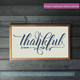 Farmhouse Wall Art Stickers Thankful Vinyl Kitchen Wall Decor Decals-Deep Blue