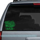 Fathers Day Gift Worlds Best Dad Car Window Sticker Vinyl Decals-Glossy Green