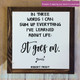 Inspiration Wall Quotes Life Goes On Home Wall Art Decal Sticker Quote-Black