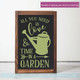 Mothers Day Gift Decal All You Need Time In Garden Love Wall Stickers-Olive