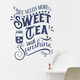 Wall Decals For Kitchen Patio Life Needs Sweet Tea Sunshine Vinyl Wall Art Matte Deep Blue