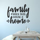 Kitchen Quotes Wall Art Decal Family Makes House Home Vinyl Home Decor-Matte Black