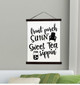 Wood & Canvas Wall Hanging Sweet Tea Sippin Porch Wall Art Sign