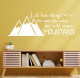 Girls Woodland Nursery Decor Wall Decals Let Her Sleep Move Mountains-Matte White