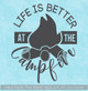 Camping Wall Decal Life Better Around Campfire RV Wall Art Sticker Quote WD1605