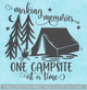 Camper Wall Art Decal Making Memories One Campsite Sticker Decor Quote WD1606