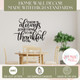 Always Something Be Thankful For Home Wall Decor Made with High Standards Vinyl Decals for the Kitchen