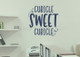 Sweet Cubicle Office Wall Art Sticker Words Vinyl Decal Workspace Quote-Deep Blue
