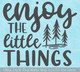 Enjoy The Little Things Motivational Wall Decor Sticker Tree Art Decal
