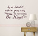 Inspirational Be Kind Wall Quote Bathroom Decal Sticker Decor Letters Eggplant