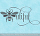 Bee Wall Decor Girls Wall Decal Sticker Art Beautiful Bedroom Art Words