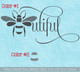 Bee Wall Decor Girls Wall Decal Sticker Art Beautiful Bedroom Art Words 2 color