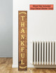 Decal Sticker for Tall Wood Sign Vertical Thankful Autumn Porch Decor-Buttercream