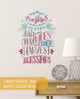 Fall Wall Decal Sticker Pumpkins Leaves Hay Rides Word Art Autumn Decor- Teal, Berry, Castle Gray