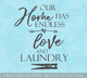 Wall Words Decal Our Home Endless Love Laundry Room Decor Art Sticker