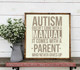 Autism Parent Wall Art Quote Doesn't Come with Manual Vinyl Decal Sticker-Tumbleweed