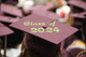 WD1583_3 Mortarboard Graduation Cap Decal Sticker Design for Decorating Grad Cap Glossy Celadon Green Class of 2024
