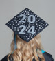 Graduation Hat Decoration Vinyl Decal Sticker for Graduate Mortarboard-Option 5 Silver Class of 2024