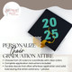Mortarboard Graduation Cap Decal Sticker Design for Decorating Grad Cap Class of 2025 Enhanced